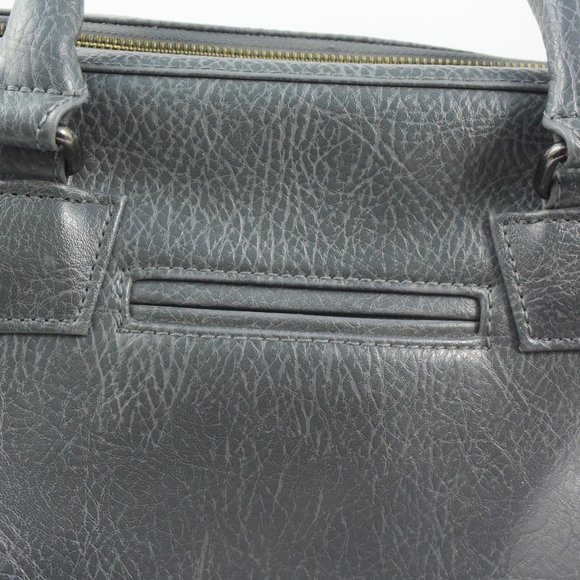 Matt & Nat Gray Vegan Leather Handbag Shoulder Crossbody Detachable Strap Zipper - Picture 5 of 16